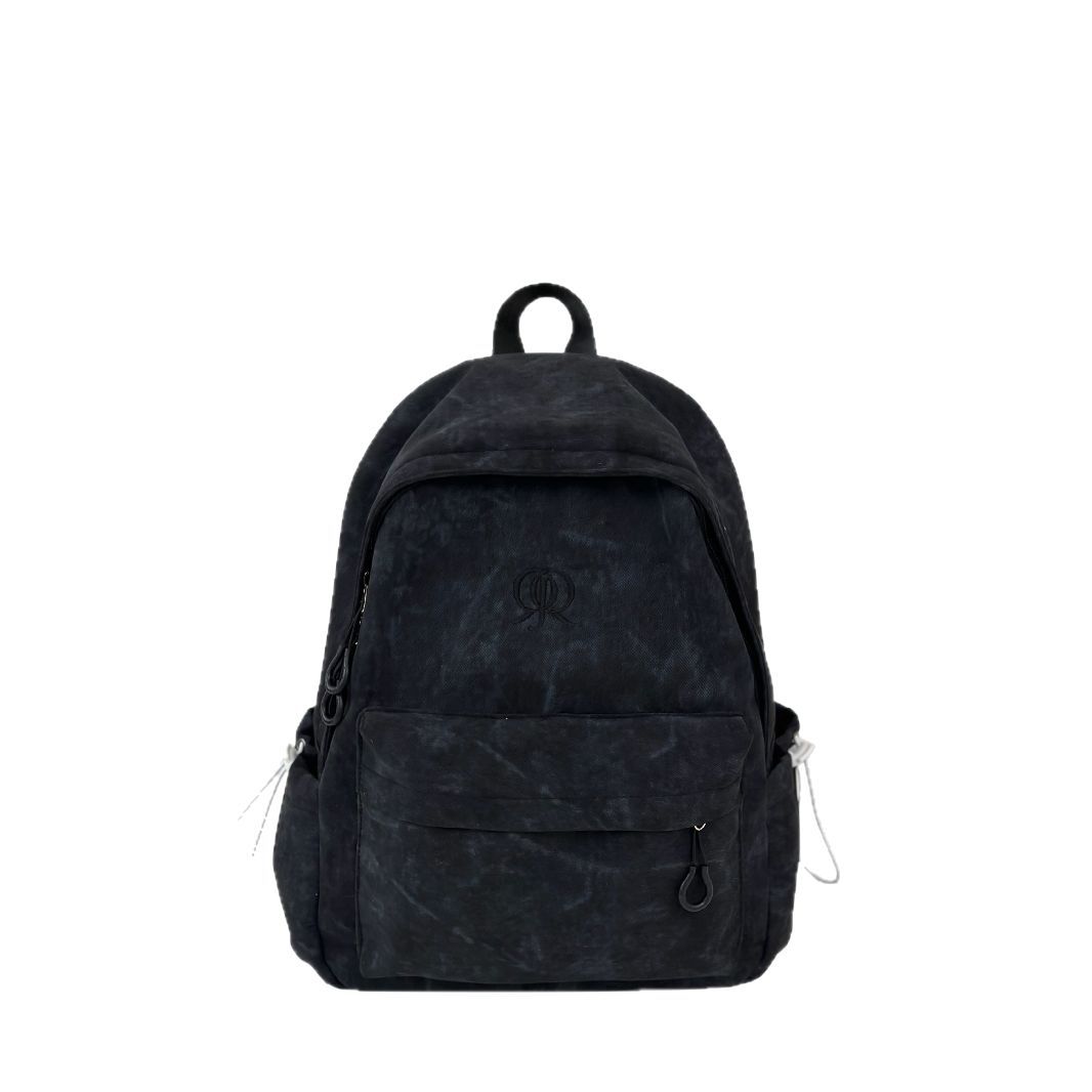 2025 New style of large-capacity, fashionable, solid-color, simple and versatile schoolbag for women on Instagram, a travel backpack for junior and senior high school students Item Picture