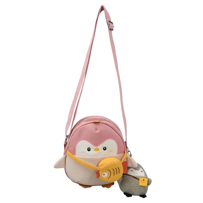 The 2025 new style of Katong cute kindergarten baby bag, casual and versatile single-shoulder bag, lightweight and color-blocking outdoor travel bag Item Picture