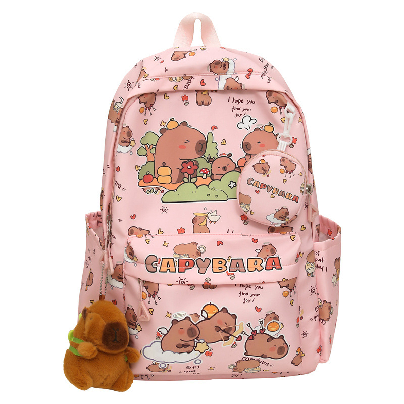 High appearance level schoolbag, cute cartoon backpack for female primary school students, large-capacity lightweight backpack for junior high school students in Korean style on Instagram Item Picture