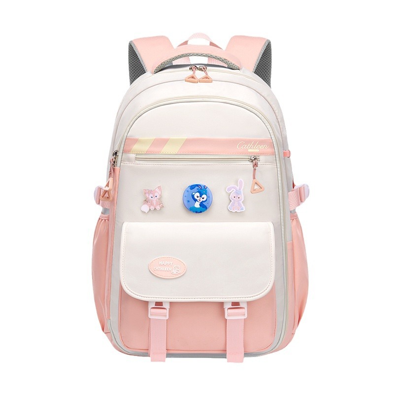 New schoolbag for primary school students to reduce burden and protect the spine, large-capacity backpack for junior high school and senior high school students in ins for sixth grade Item Picture