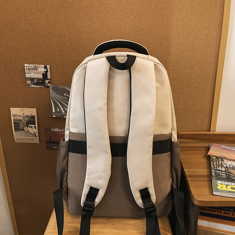 High-quality schoolbag for men, American retro trend, ins middle school backpack, large-capacity couple computer backpack Specification drawing