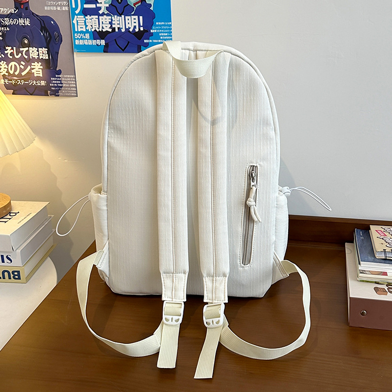 A fresh and versatile schoolbag with a unique Korean ins school style for spring, featuring a high level of appearance. It's a small backpack for girls to go shopping Specification drawing