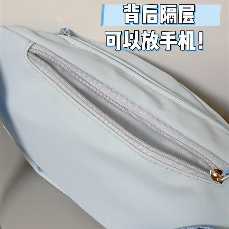 Solid-color ins single-shoulder bag, chest bag, versatile for student travel, Japanese niche solid-color crossbody bag, women's Harajuku style waist bag Application Scenario