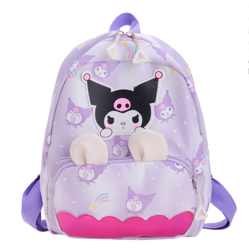 New cartoon children's backpacks, cute Kuromi casual backpacks for girls, lightweight schoolbags for kindergarten babies Item Picture