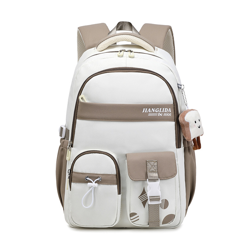 Simple schoolbag for girls, large-capacity Japanese and Korean style backpacks for high school and college students in an ins style Application Scenario