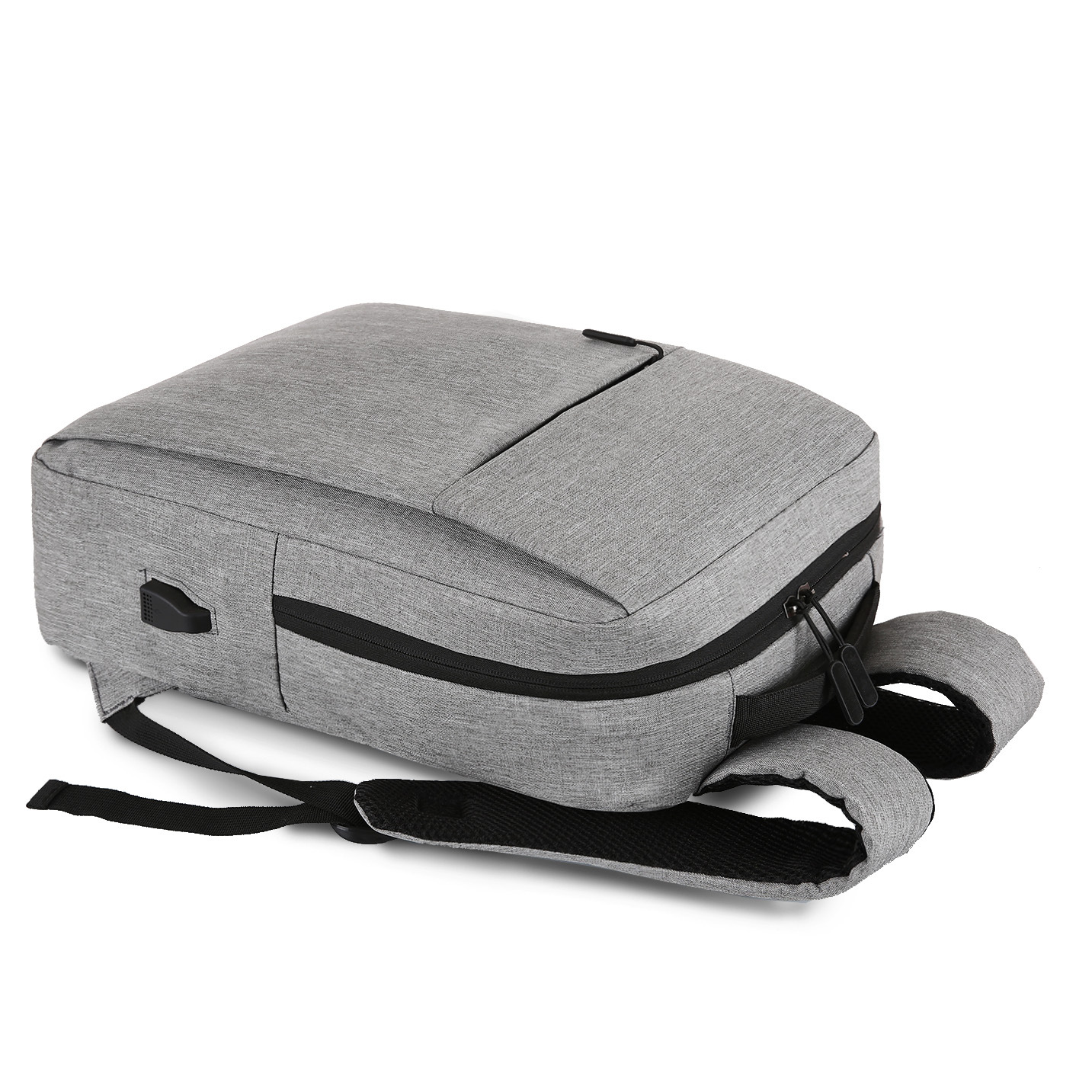 Cross-border in-stock men's backpack, large-capacity men's business commuting computer bag, backpack logo Item Picture