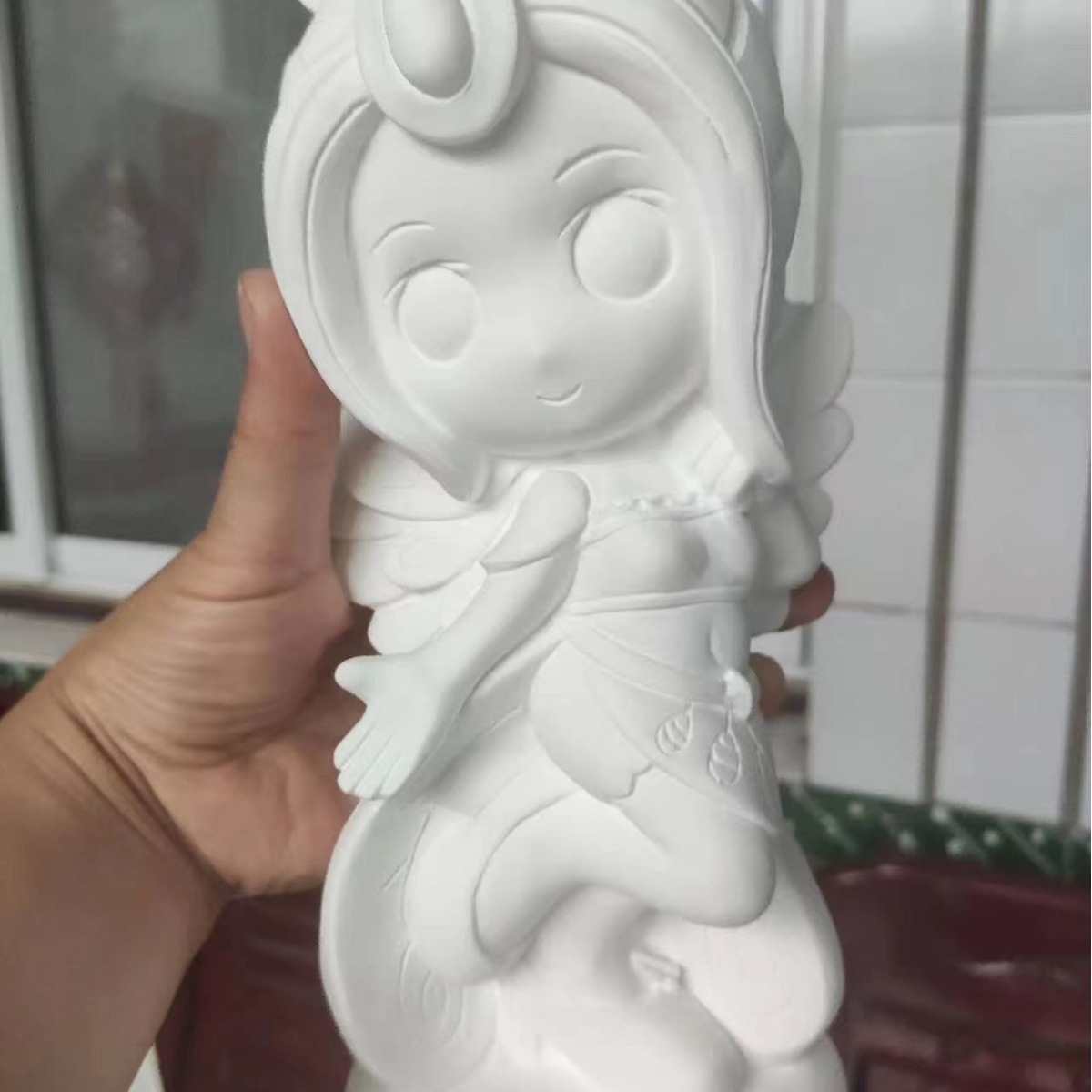 Ready-made ordinary doll model gypsum powder, piggy bank, table decoration, diffuser, DIY ordinary doll gypsum powder Specification drawing