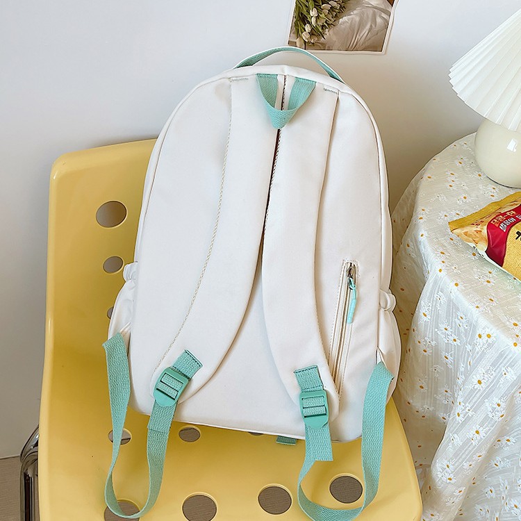 2025 New Korean-style, fresh and sweet schoolbags for junior and senior high school students, travel, leisure and commuting backpacks Specification drawing