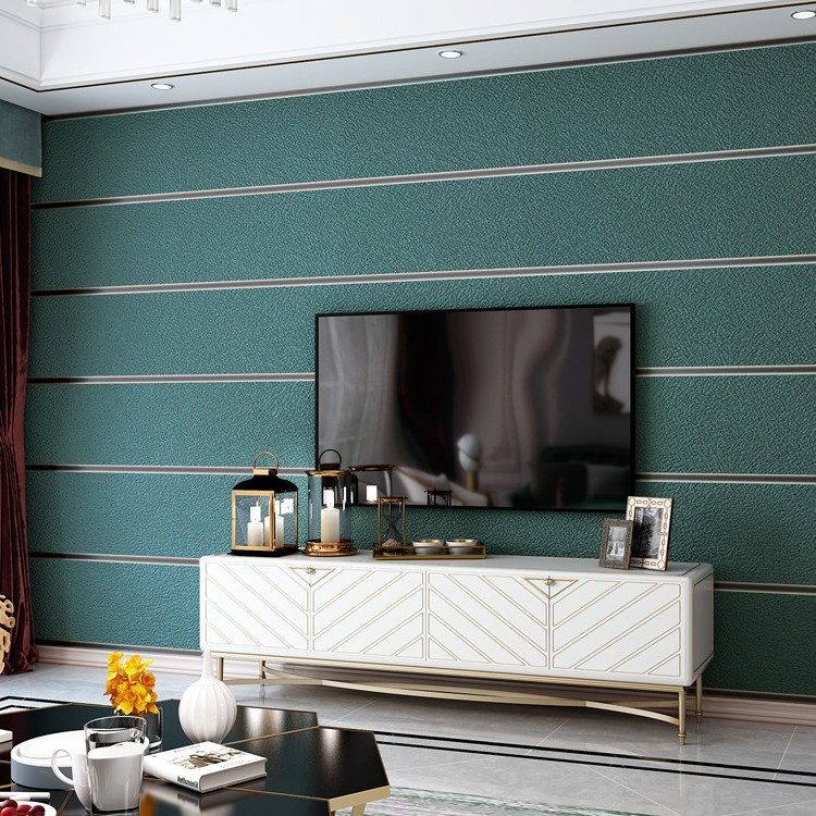 Modern and simple 3d stereoscopic deerskin velvet wallpaper, plain non-woven fabric, marble stripes, living room TV background wallpaper Specification drawing