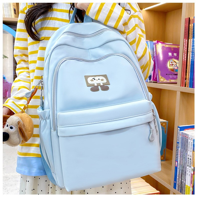 New summer forest-themed, fresh and cute student backpack for girls on Instagram. High appearance level, sweet and soft girl, travel lightweight backpack details Picture