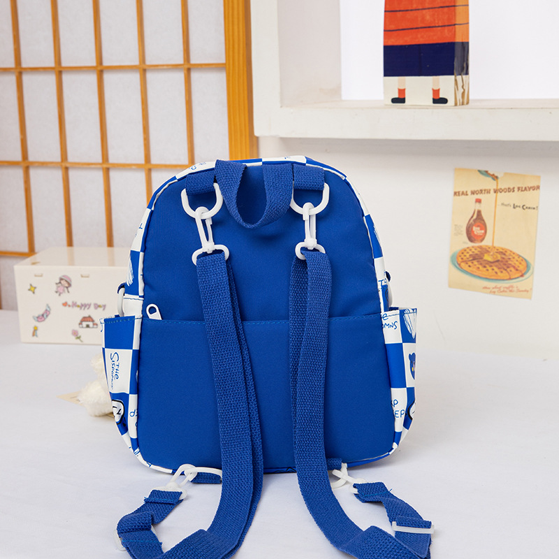 2025 New cute children's spring outing mini backpack, high appearance level, contrasting colors, girlish shopping crossbody bag Specification drawing