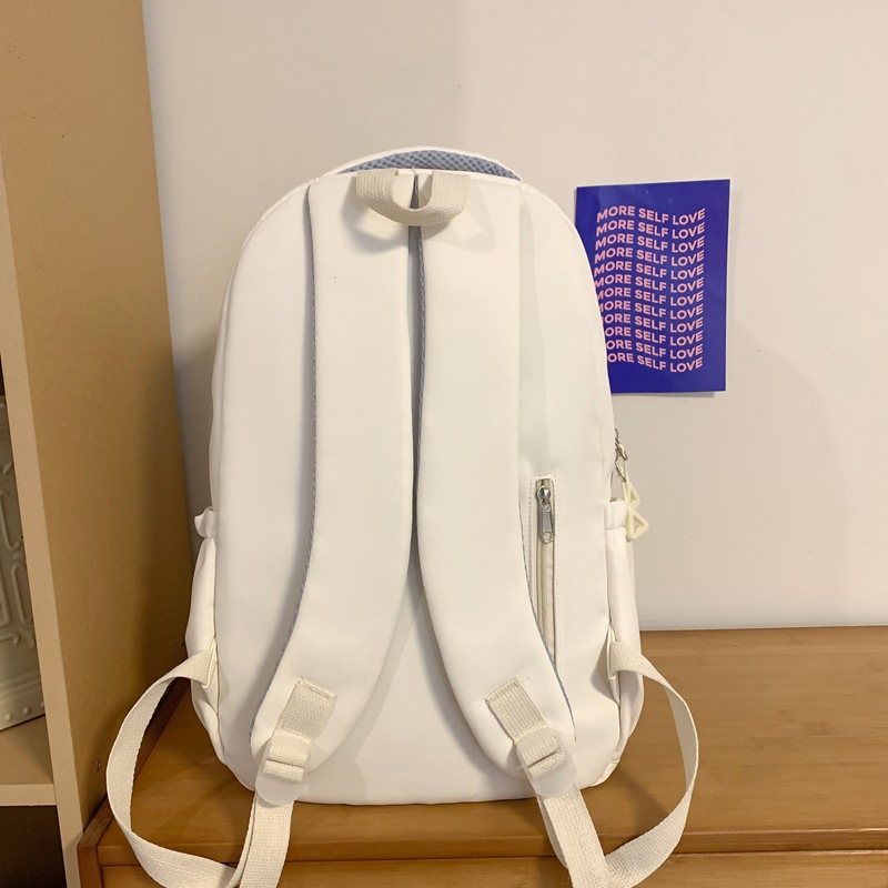 The new star backpack for young girls is a cute and plush backpack for students, fresh and sweet. It's a backpack for middle school students Specification drawing