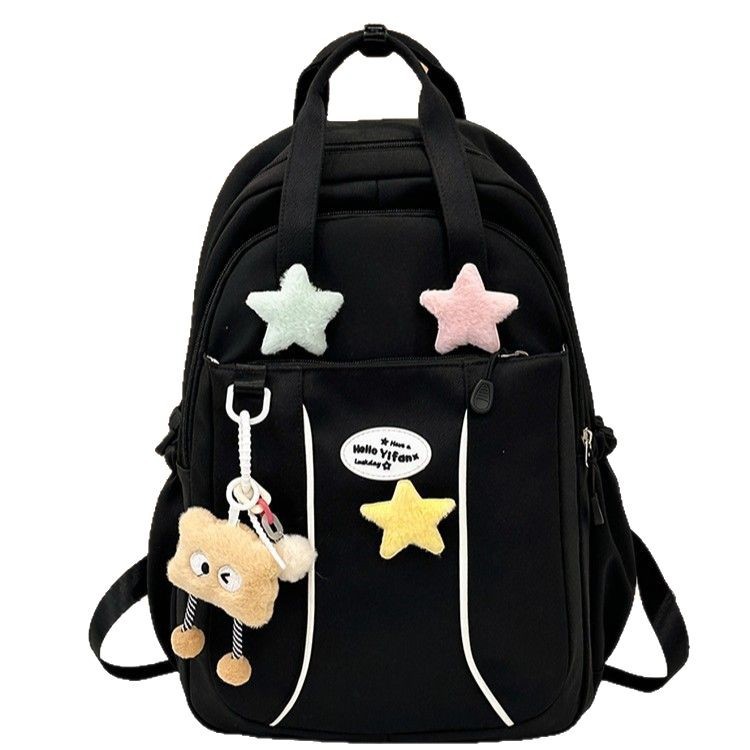 Korean version Star cute girl backpack, high school girl, high school student, large capacity, high appearance level backpack Item Picture