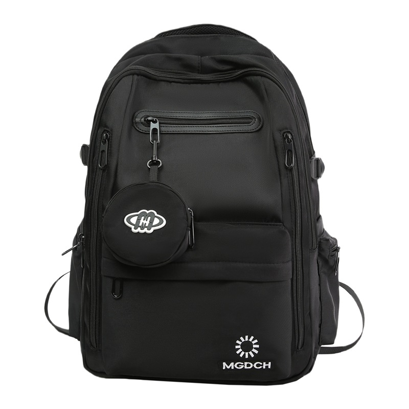 A new Korean-style ins high-appeartion-level solid-color backpack for couples, a casual, simple and lightweight travel backpack with large capacity Item Picture