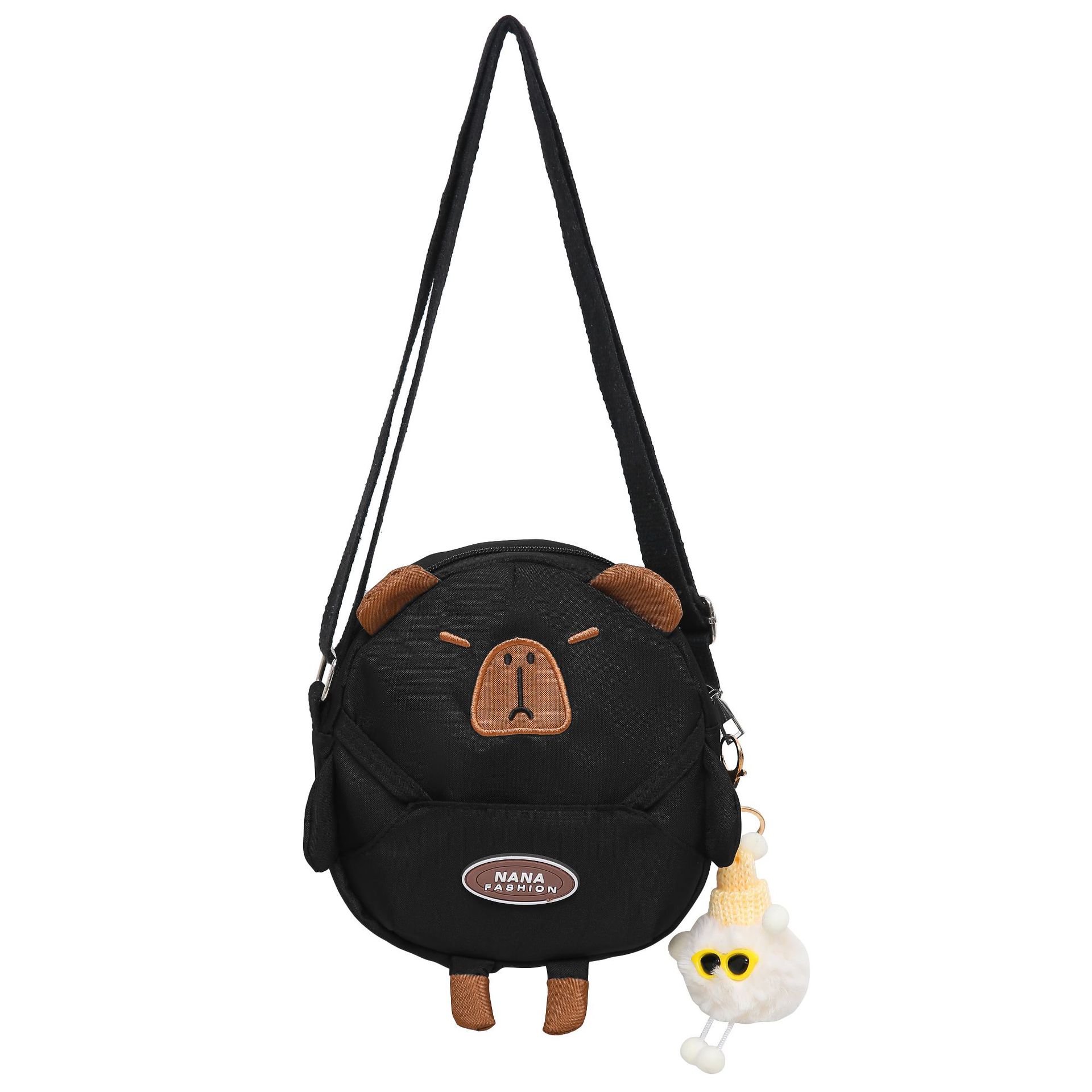 Cute cartoon, high appearance level single-shoulder bag, Japanese sweet and soft girl, versatile student crossbody bag, cute and funny mobile phone case Item Picture