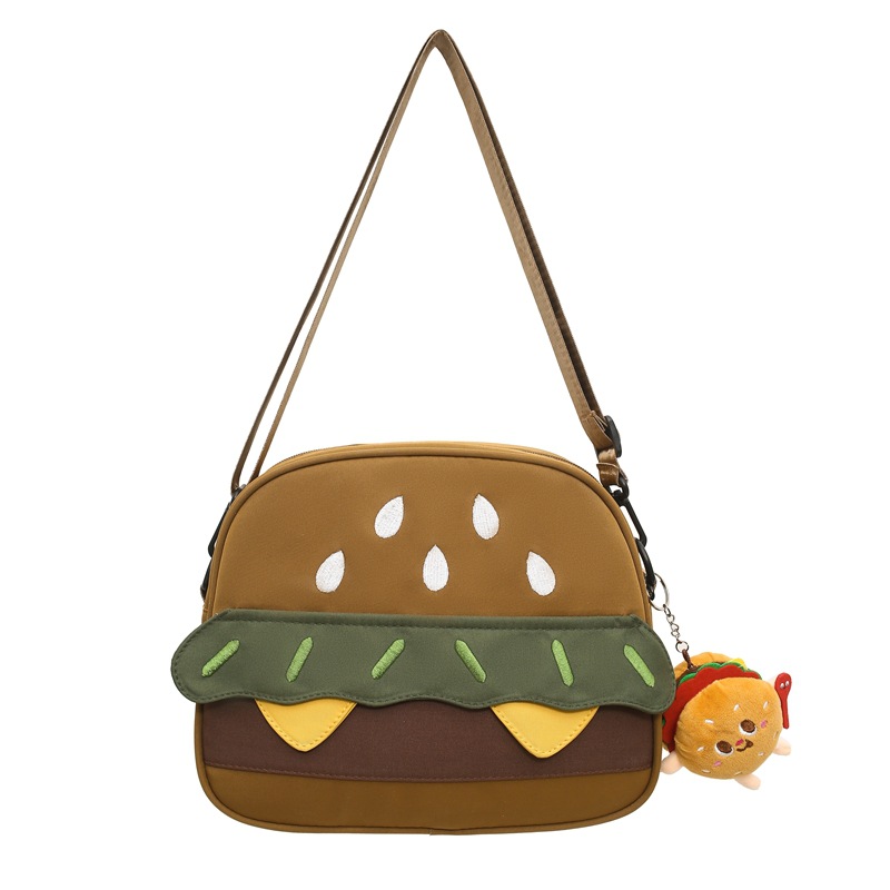 2025 New niche design cute cartoon bag, American retro versatile crossbody bag, student shopping single-shoulder bag Item Picture