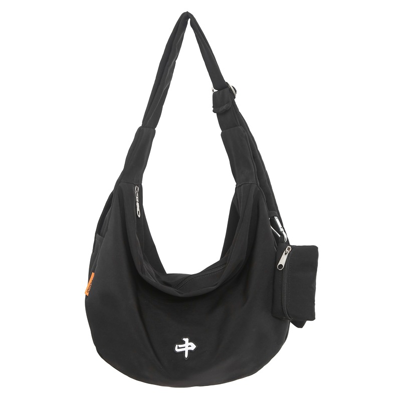 2025 New Hong Kong style cool motorcycle, mobile phone, loose change crossbody bag, men's and women's commuting single-shoulder crossbody bag, sports crossbody bag Item Picture