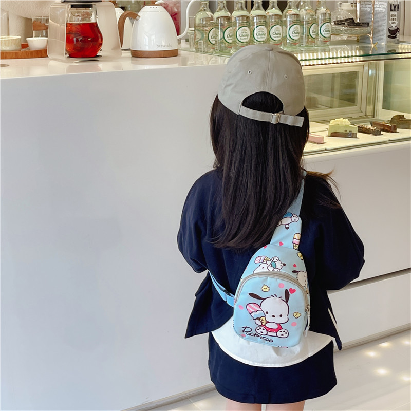 Children's bag cartoon crossbody bag 2023 New trendy composite fabric chest bag for kindergarten babies, boys' and girls' backpacks Application Scenario
