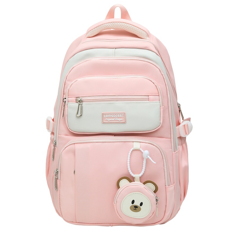 Spring new schoolbag: Korean style Instagram cute forest style, high appearance level, lightweight backpack for primary school students from grades three to six Item Picture