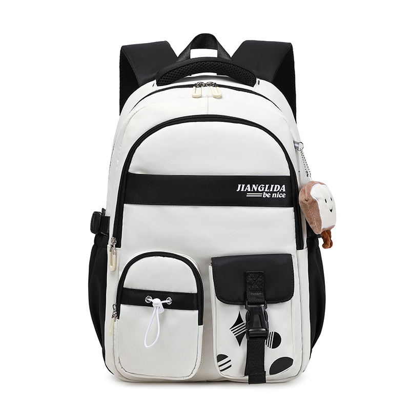 Simple schoolbag for girls, large-capacity Japanese and Korean style backpacks for high school and college students in an ins style Specification drawing