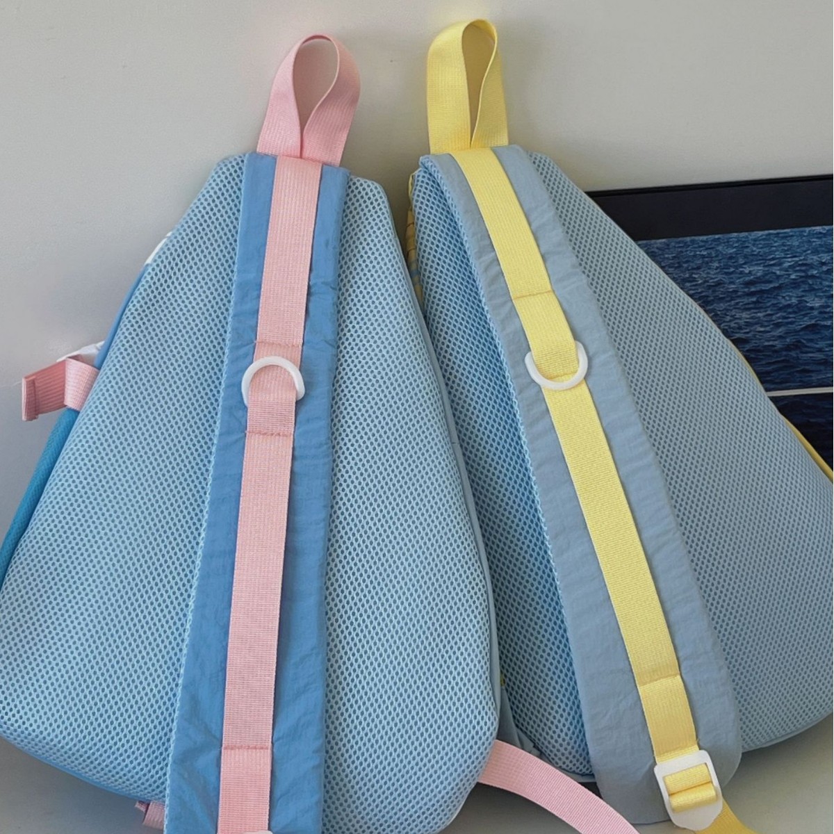 New cute transparent pain bag, large-capacity color-blocked chest bag, Japanese girl student single-shoulder bag, sweet crossbody bag Specification drawing