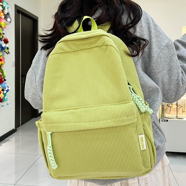 Spring 2024 new student casual and lightweight backpack, Korean style ins sweet dopamine girlish backpack full figure