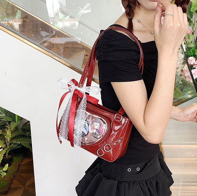A new 2024 Japanese style versatile pain bag with high appearance standards, a sweet and cool girl single-shoulder armpit bag, and a 2D girl crossbody bag full figure