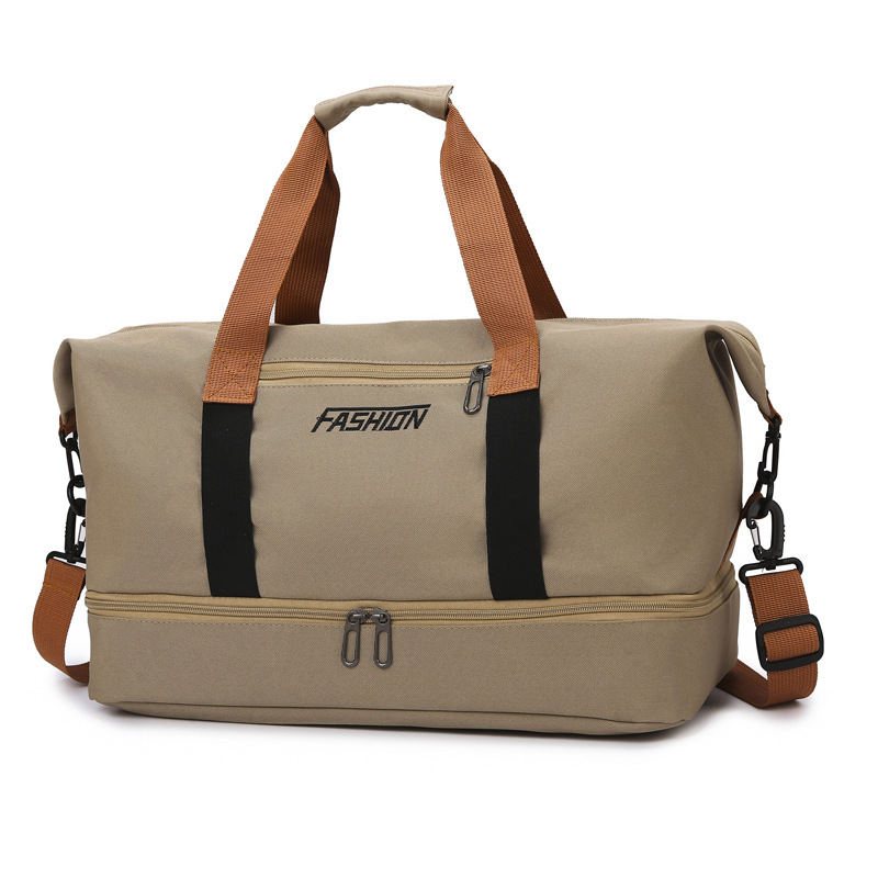 Fashionable short-distance hand-held travel bag with dry and wet separation, sports and fitness bag, large-capacity swimming and yoga crossbody luggage bag Item Picture