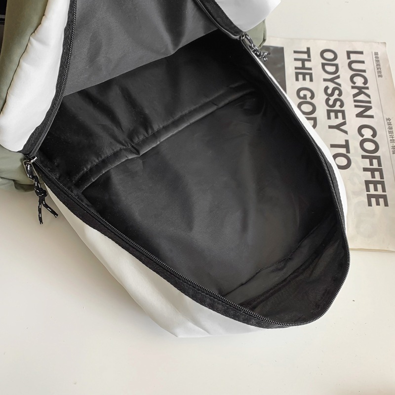 New 2025 couple workwear style schoolbag, Korean-style single-shoulder bag, outdoor casual backpack, trendy sporty style bag Specification drawing