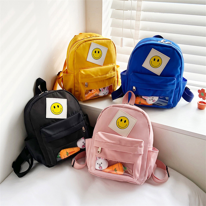 2025 Trendy and simple children's backpacks, portable Japanese-style children's backpacks for kindergarten boys and girls full figure