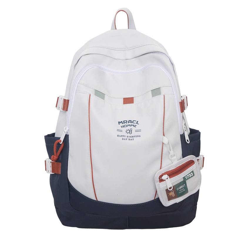New backpack for girls, high school and junior high school students, large-capacity school bag, casual backpack Item Picture