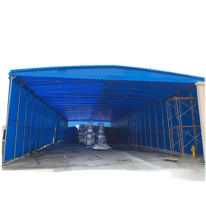 Mobile sliding awning, retractable canopy, sunshade, outdoor sliding awning, large warehouse, factory tent, stall setting, winter Item Picture