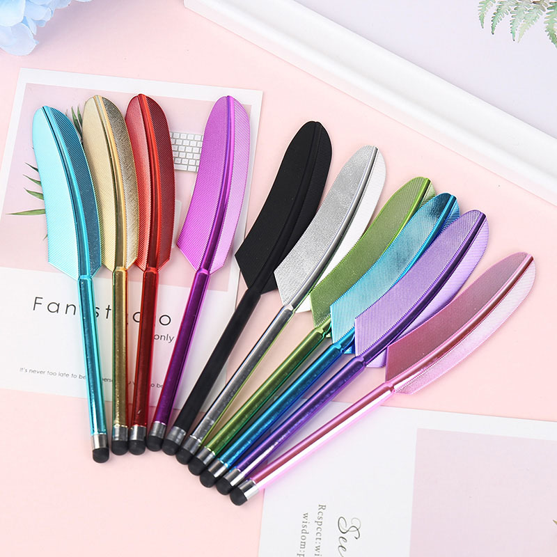 Factory direct sales of feather stylus, stylus, capacitive pen and drawing pen. Suitable for capacitive screens of Huawei, Apple, Xiaomi, etc details Picture