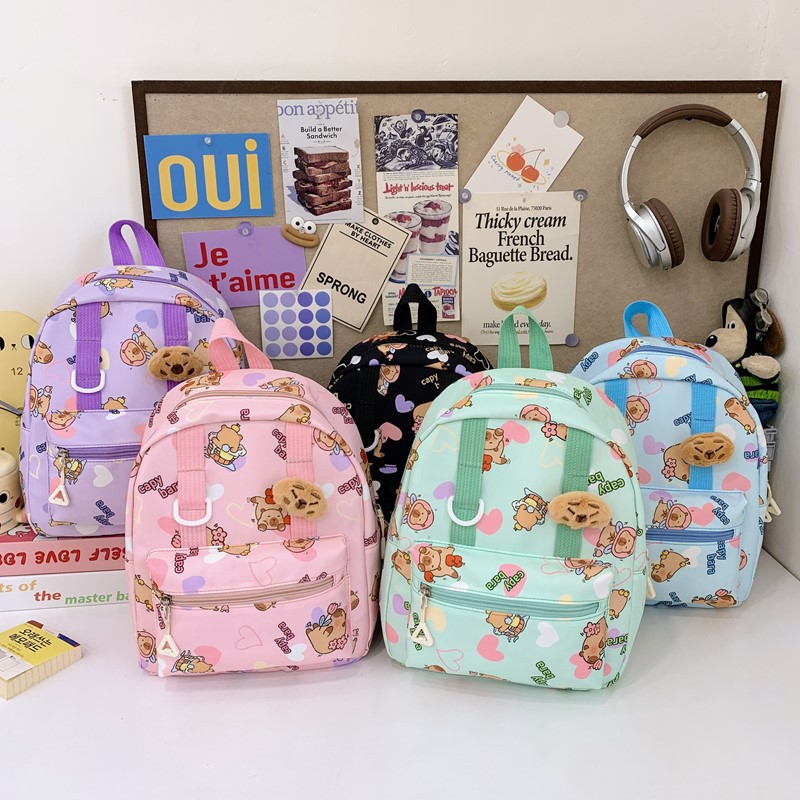 2025 New style cartoon cute backpack for kindergarten outings, super adorable children's study bag full figure