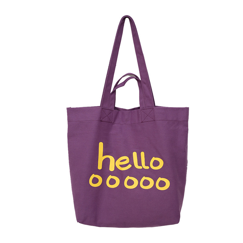 The new Korean version single-shoulder bag features a large capacity, versatile letter tote bag, a simple, casual and trendy bag, and a student shopping bag Item Picture