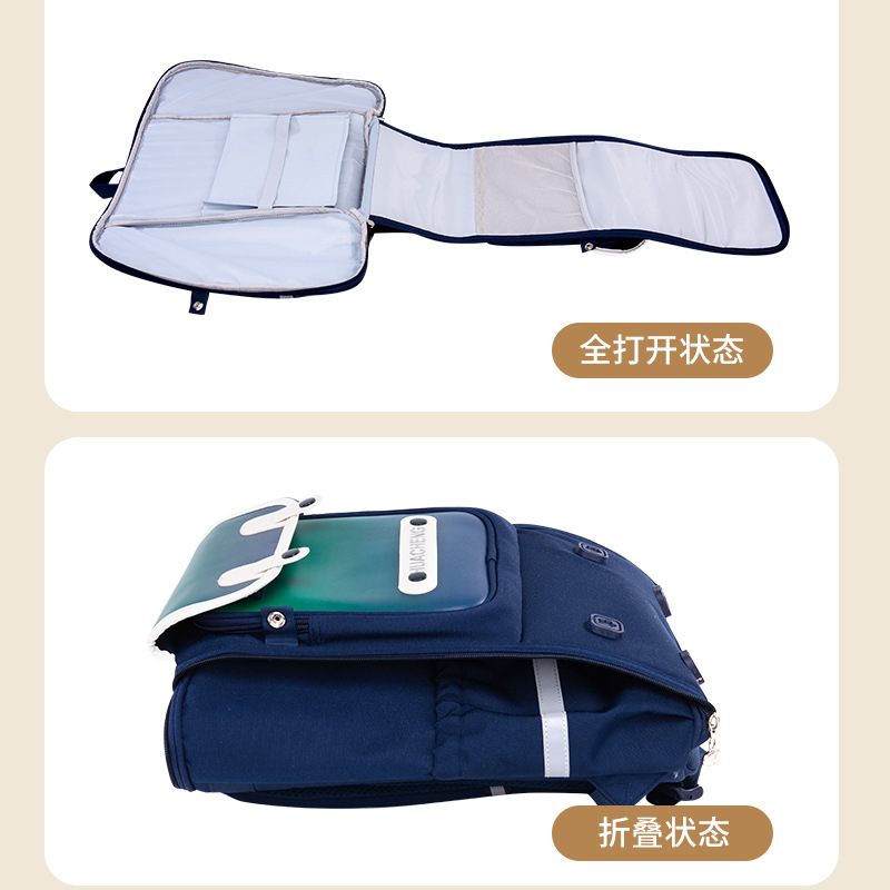 New British-style schoolbag for children, large-capacity backpack for boys and girls in grades 1-6, reducing burden and protecting the spine Application Scenario