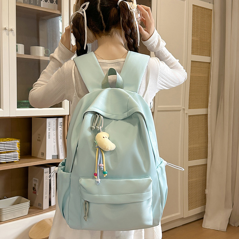 New simple, fresh, cute, sweet, high appearance level, versatile, fashionable, lightweight and large-capacity backpack details Picture