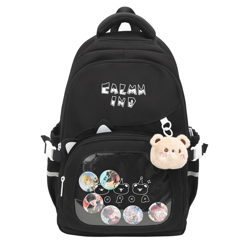 Japanese-style transparent schoolbag for girls, lightweight middle school backpack, Korean-style Instagram cute backpack for third and fifth grade primary school students Item Picture