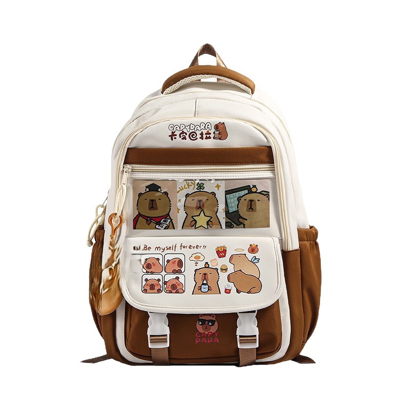 The manufacturer's casual backpacks for boys, girls, primary school students, grade 6 and junior high school students are all cute cartoon new popular backpacks and backpacks Item Picture