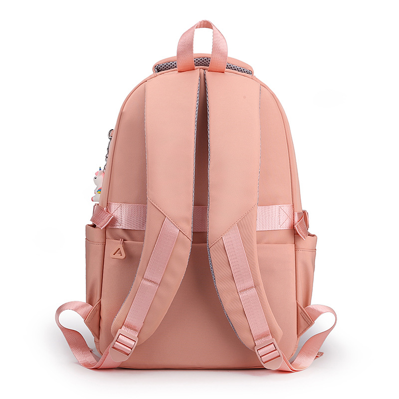 A new large-capacity backpack for junior and senior high school students with multiple compartments and a suitcase for travel Specification drawing