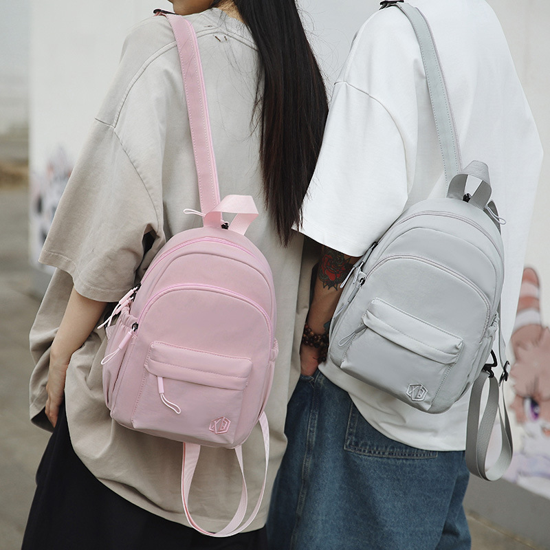 A new high-appearance-level forest-themed fresh and sweet backpack, a casual, simple, lightweight and versatile crossbody bag for high school and junior high school students details Picture