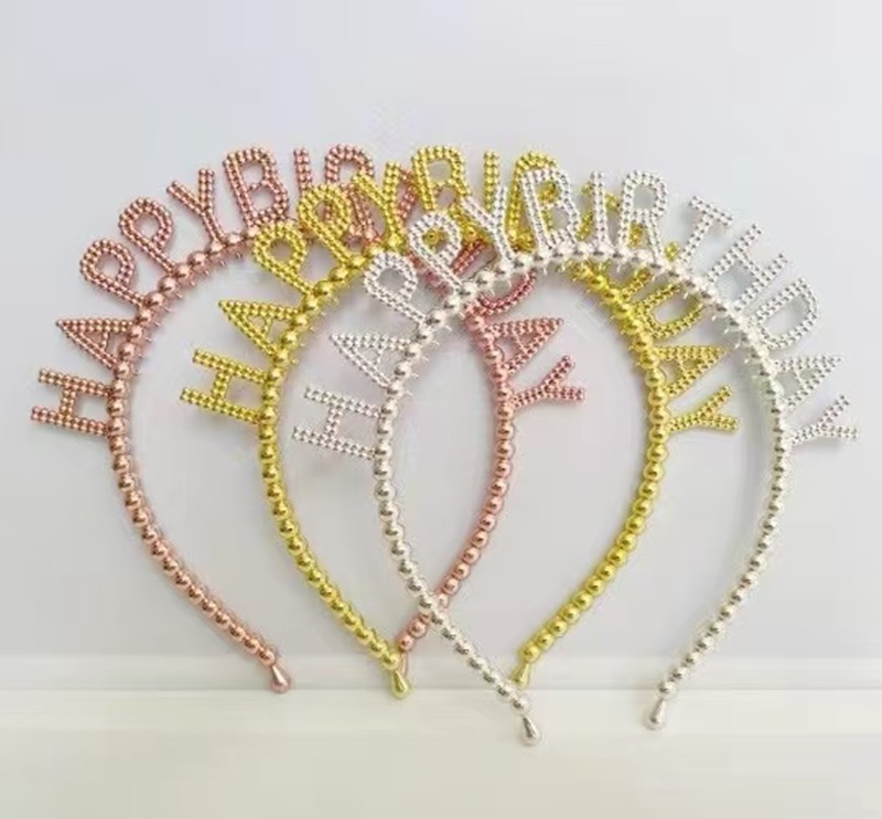 Happybiethday headband accessory cake decoration Birthday Happy letter Party Headband Birthday Headband 111 pic 2