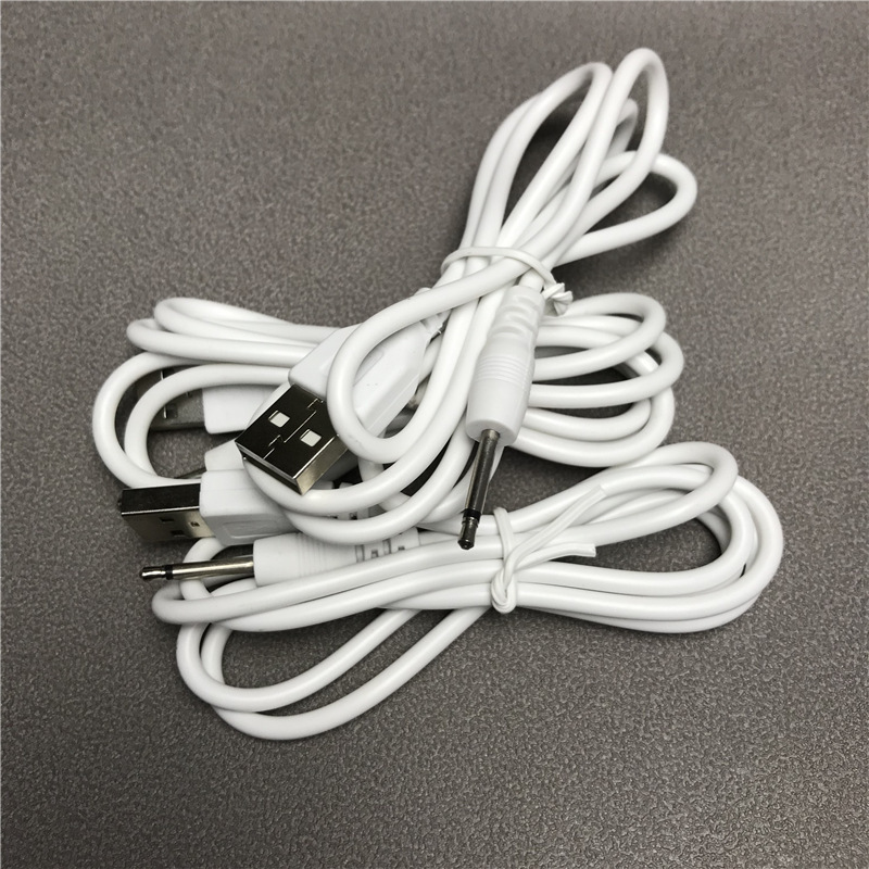 usb to 2.5 audio mono charging cable, 1 meter 17.4mm facial cleansing device, 2.5 round charging cable for sex products Specification drawing