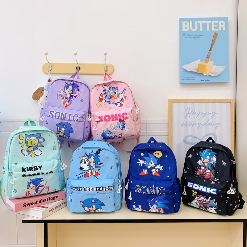 Kindergarten lightweight schoolbag, children's backpack, cute Sonic Cartoon 2025 new style for little boys, lightweight for girls Application Scenario