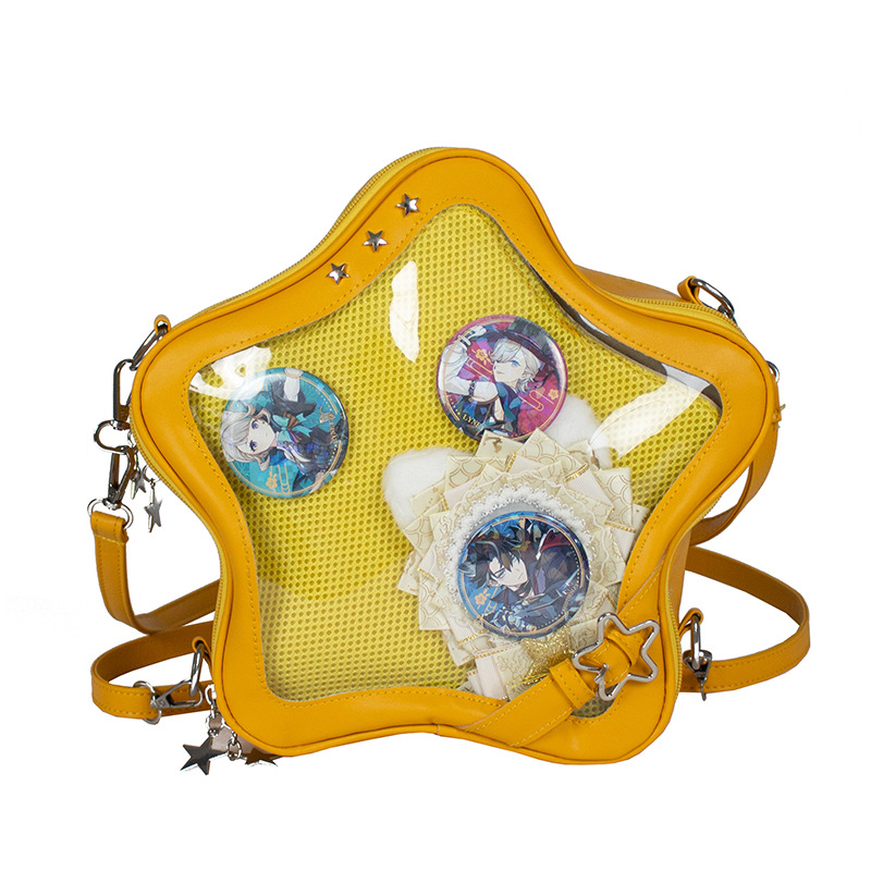 Japanese-style cute smug pain bag, 2D sweet and cool hot girl, Star mini backpack, soft and versatile crossbody bag Item Picture
