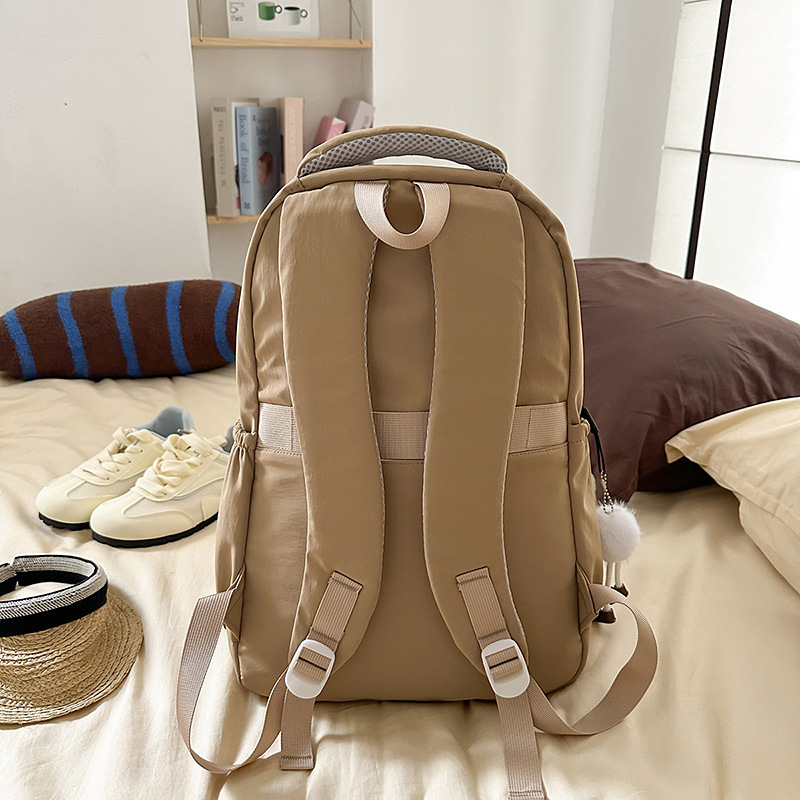 A new Japanese-style ins Harajuku style fresh and sweet candy-colored backpack, a lightweight and large-capacity backpack for junior and senior high school students Specification drawing