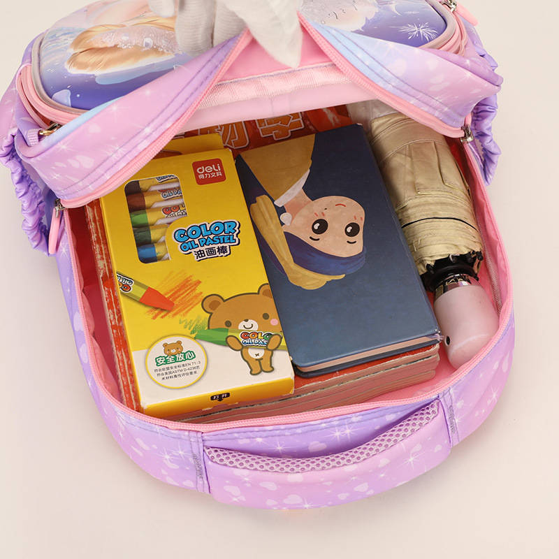 Cute anime cartoon backpack for grades 1-3 of kindergarten, new high-appeartion-level color-blocking and lightweight backpack Application Scenario