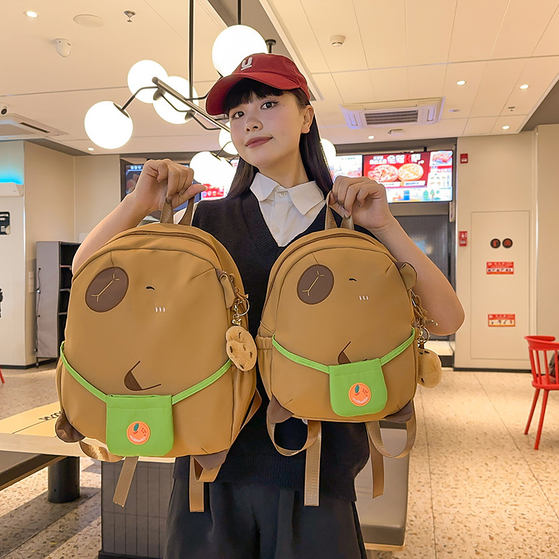 In the summer of 2025, this is a cute and soft cartoon children's backpack with a unique and creative touch, as well as a playful and girlish heart full figure