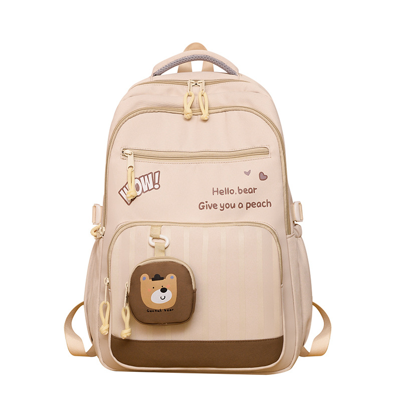 Schoolbag for primary school girls in grades one and two, lightweight travel to reduce burden. Girls' backpack, super light and cute little schoolbag Item Picture