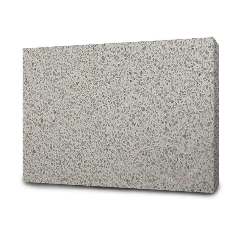 Wholesale of inorganic terrazzo white wall, home floor, washbasin and countertop prefabricated panels Item Picture